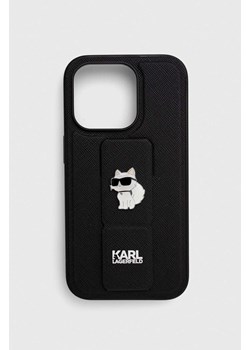 Karl Lagerfeld etui na telefon iPhone 14 Pro 6.1&apos;&apos; kolor czarny ze sklepu ANSWEAR.com w kategorii Etui - zdjęcie 167408766