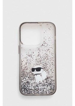 Karl Lagerfeld etui na telefon iPhone 14 Pro 6.1&apos;&apos; kolor transparentny ze sklepu ANSWEAR.com w kategorii Etui - zdjęcie 167408856