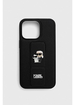 Karl Lagerfeld etui na telefon iPhone 13 Pro / 13 6.1&apos;&apos; kolor czarny ze sklepu ANSWEAR.com w kategorii Etui - zdjęcie 167408935