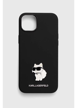 Karl Lagerfeld etui na telefon iPhone 15 Plus / 14 Plus 6.7&apos;&apos; kolor czarny ze sklepu ANSWEAR.com w kategorii Etui - zdjęcie 167409038