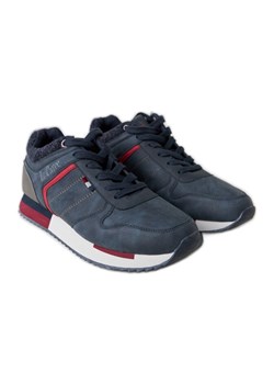 Granatowe sneakersy Lee Cooper LCJ-21-29-0642M niebieskie ze sklepu ButyModne.pl w kategorii Buty sportowe męskie - zdjęcie 167409755