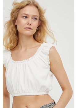 The Kooples bluzka damska kolor biały gładka ze sklepu ANSWEAR.com w kategorii Bluzki damskie - zdjęcie 167419515