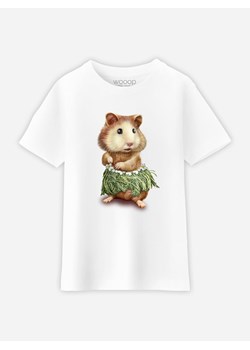 WOOOP Koszulka &quot;Hamster Hula&quot; w kolorze białym ze sklepu Limango Polska w kategorii T-shirty chłopięce - zdjęcie 167423895
