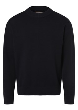 Jack & Jones Sweter męski Mężczyźni Bawełna granatowy jednolity ze sklepu vangraaf w kategorii Swetry męskie - zdjęcie 167424998