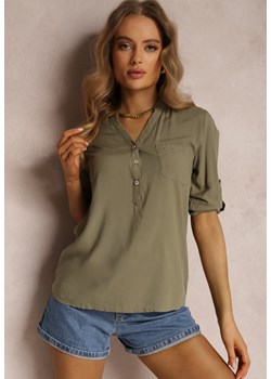 Zielona Koszula Rainy ze sklepu Renee odzież w kategorii Koszule damskie - zdjęcie 167437507