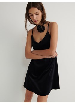 Reserved - Sukienka z weluru - czarny ze sklepu Reserved w kategorii Sukienki - zdjęcie 167448485