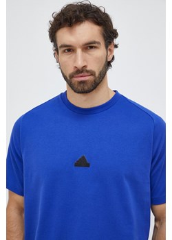 adidas t-shirt Z.N.E męski kolor niebieski gładki IR5232 ze sklepu ANSWEAR.com w kategorii T-shirty męskie - zdjęcie 167461766