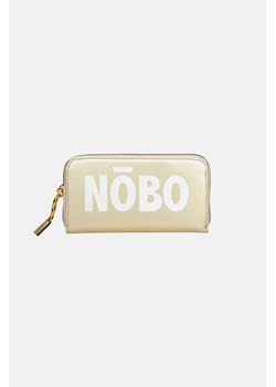 Duży złoty portfel Nobo z białym logo ze sklepu NOBOBAGS.COM w kategorii Portfele damskie - zdjęcie 167462746