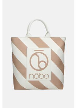 Shopperka Nobo w beżowo-białe pasy ze sklepu NOBOBAGS.COM w kategorii Torby Shopper bag - zdjęcie 167463497