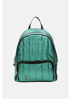 Zielony pikowany plecak Nobo z logowanymi paskami ze sklepu NOBOBAGS.COM w kategorii Plecaki - zdjęcie 167463996