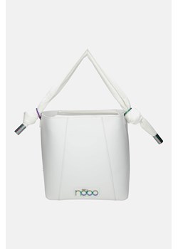 Biała torebka na ramię Nobo z okuciami holo ze sklepu NOBOBAGS.COM w kategorii Torby Shopper bag - zdjęcie 167465079