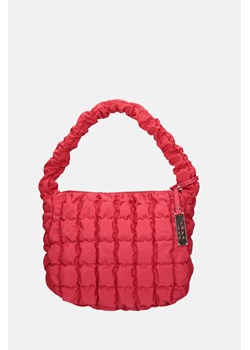 Nylonowa pikowana torebka na ramię Nobo różowa ze sklepu NOBOBAGS.COM w kategorii Torby Shopper bag - zdjęcie 167465166