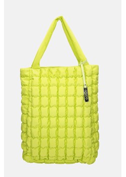 Nylonowa pikowana shopperka Nobo limonkowa ze sklepu NOBOBAGS.COM w kategorii Torby Shopper bag - zdjęcie 167465247