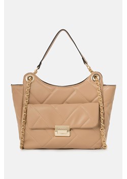 Pikowana torebka na ramię Nobo beżowa ze sklepu NOBOBAGS.COM w kategorii Torby Shopper bag - zdjęcie 167465745