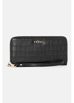 Duży portfel Nobo croco czarny ze sklepu NOBOBAGS.COM w kategorii Portfele damskie - zdjęcie 167466369