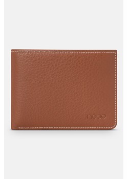 Średni męski portfel skórzany Nobo brązowy ze sklepu NOBOBAGS.COM w kategorii Portfele męskie - zdjęcie 167467379
