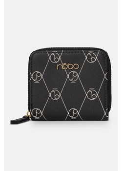 Mały portfel Nobo z monogramem czarno-biały ze sklepu NOBOBAGS.COM w kategorii Portfele damskie - zdjęcie 167467476