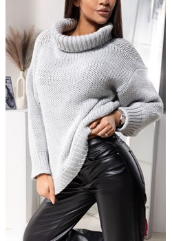 Sweter KREMENSA GREY ze sklepu Ivet Shop w kategorii Swetry damskie - zdjęcie 167545896