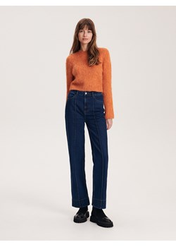 Reserved - Sweter z miękkiej dzianiny - pomarańczowy ze sklepu Reserved w kategorii Swetry damskie - zdjęcie 167560779