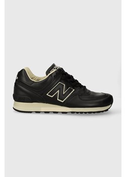 New Balance sneakersy skórzane Made in UK kolor czarny OU576LKK ze sklepu PRM w kategorii Buty sportowe damskie - zdjęcie 167563459