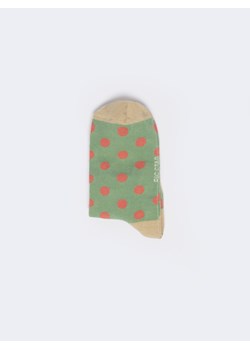 Stopki dziewczęce bawełniane w kropki zielone Suelia 300 ze sklepu Big Star w kategorii Skarpetki damskie - zdjęcie 167564239