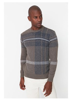 trendyol Sweter w kolorze szarobrązowym ze sklepu Limango Polska w kategorii Swetry męskie - zdjęcie 167565325