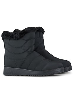 Śniegowce niskie damskie buty zimowe ocieplane czarne ze sklepu ButyModne.pl w kategorii Śniegowce damskie - zdjęcie 167572279