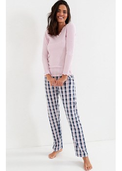 Dwuczęściowa piżama damska 219, Kolor różowo-szary, Rozmiar XL, Cana ze sklepu Primodo w kategorii Piżamy damskie - zdjęcie 167573427