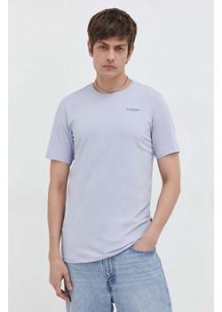 G-Star Raw t-shirt męski kolor szary gładki ze sklepu ANSWEAR.com w kategorii T-shirty męskie - zdjęcie 167575805