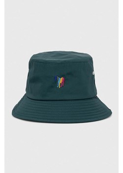 PS Paul Smith kapelusz kolor zielony ze sklepu ANSWEAR.com w kategorii Kapelusze męskie - zdjęcie 167576085