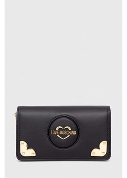 Love Moschino kopertówka kolor czarny ze sklepu ANSWEAR.com w kategorii Kopertówki - zdjęcie 167576377