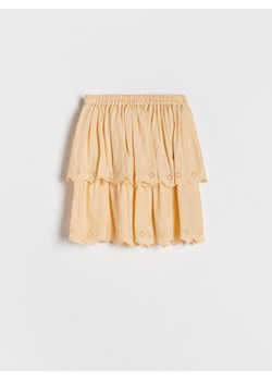 Reserved - Spódnica z falbanami - kremowy ze sklepu Reserved w kategorii Spódnice dziewczęce - zdjęcie 167580006