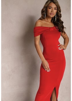 Czerwona Sukienka Maxi Hiszpanka z Kokardą na Dekolcie Pansia ze sklepu Renee odzież w kategorii Sukienki - zdjęcie 167617577