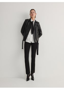 Reserved - Spodnie z rozcięciami - czarny ze sklepu Reserved w kategorii Spodnie damskie - zdjęcie 167619805