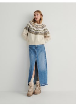 Reserved - Sweter z metalicznym zdobieniem - wielobarwny ze sklepu Reserved w kategorii Swetry damskie - zdjęcie 167619978