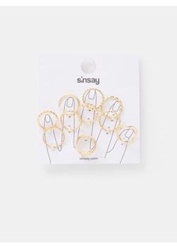 Sinsay - Pierścionki 10 pack - złoty ze sklepu Sinsay w kategorii Pierścionki - zdjęcie 167622506