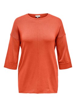 ONLY Carmakoma Sweter w kolorze pomarańczowym ze sklepu Limango Polska w kategorii Swetry damskie - zdjęcie 167637055
