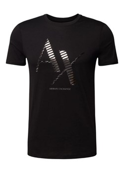 t-shirt męski armani exchange 6rztkd zjbyz czarny ze sklepu Royal Shop w kategorii T-shirty męskie - zdjęcie 167637898