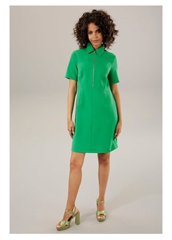 Aniston Sukienka polo w kolorze zielonym ze sklepu Limango Polska w kategorii Sukienki - zdjęcie 167639447
