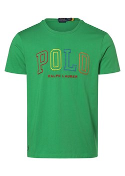 Polo Ralph Lauren T-shirt - niestandardowy krój slim fit Mężczyźni Bawełna trawiasty nadruk ze sklepu vangraaf w kategorii T-shirty męskie - zdjęcie 167641205