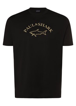 Paul & Shark Koszulka męska - duże rozmiary Mężczyźni Bawełna czarny nadruk ze sklepu vangraaf w kategorii T-shirty męskie - zdjęcie 167641267