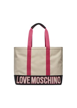 Torebka LOVE MOSCHINO JC4036PP1ILF110B Natur/Nero/W.Fuxia ze sklepu eobuwie.pl w kategorii Torby Shopper bag - zdjęcie 167641616