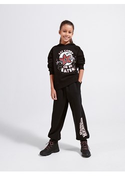 Reserved - Spodnie dresowe Stranger Things - czarny ze sklepu Reserved w kategorii Spodnie dziewczęce - zdjęcie 167642758