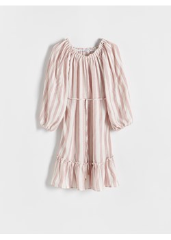 Reserved - Sukienka mini - brudny róż ze sklepu Reserved w kategorii Sukienki - zdjęcie 167642777