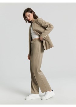 Sinsay - Spodnie z kantem - brązowy ze sklepu Sinsay w kategorii Spodnie damskie - zdjęcie 167644348