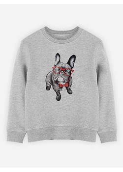 WOOOP Bluza &quot;Happy dog&quot; w kolorze szarym ze sklepu Limango Polska w kategorii Bluzy dziewczęce - zdjęcie 167650177