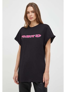 Pinko t-shirt damski kolor czarny 103138.A1P7 ze sklepu ANSWEAR.com w kategorii Bluzki damskie - zdjęcie 167651855