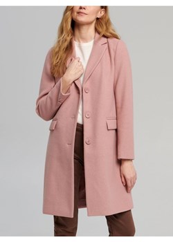 Sinsay - Płaszcz z wełną - różowy ze sklepu Sinsay w kategorii Płaszcze damskie - zdjęcie 167652295