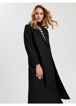 Sinsay - Płaszcz z paskiem - czarny ze sklepu Sinsay w kategorii Płaszcze damskie - zdjęcie 167652315