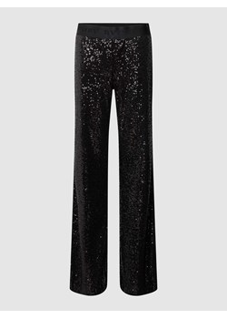 Spodnie z cekinowym obszyciem model ‘FRANCIS’ ze sklepu Peek&Cloppenburg  w kategorii Spodnie damskie - zdjęcie 167652695
